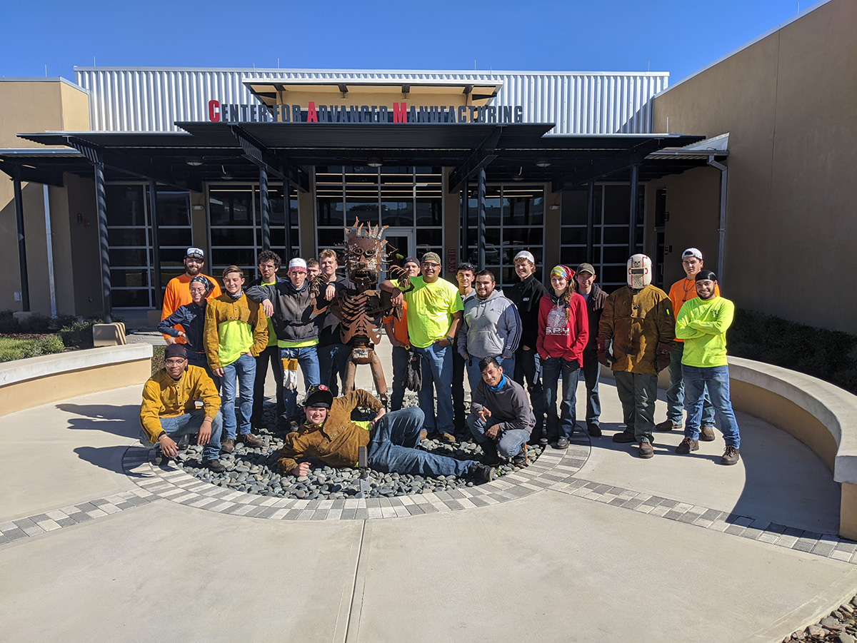 Front building view of center for advanced manufacturing at Lake Technical College